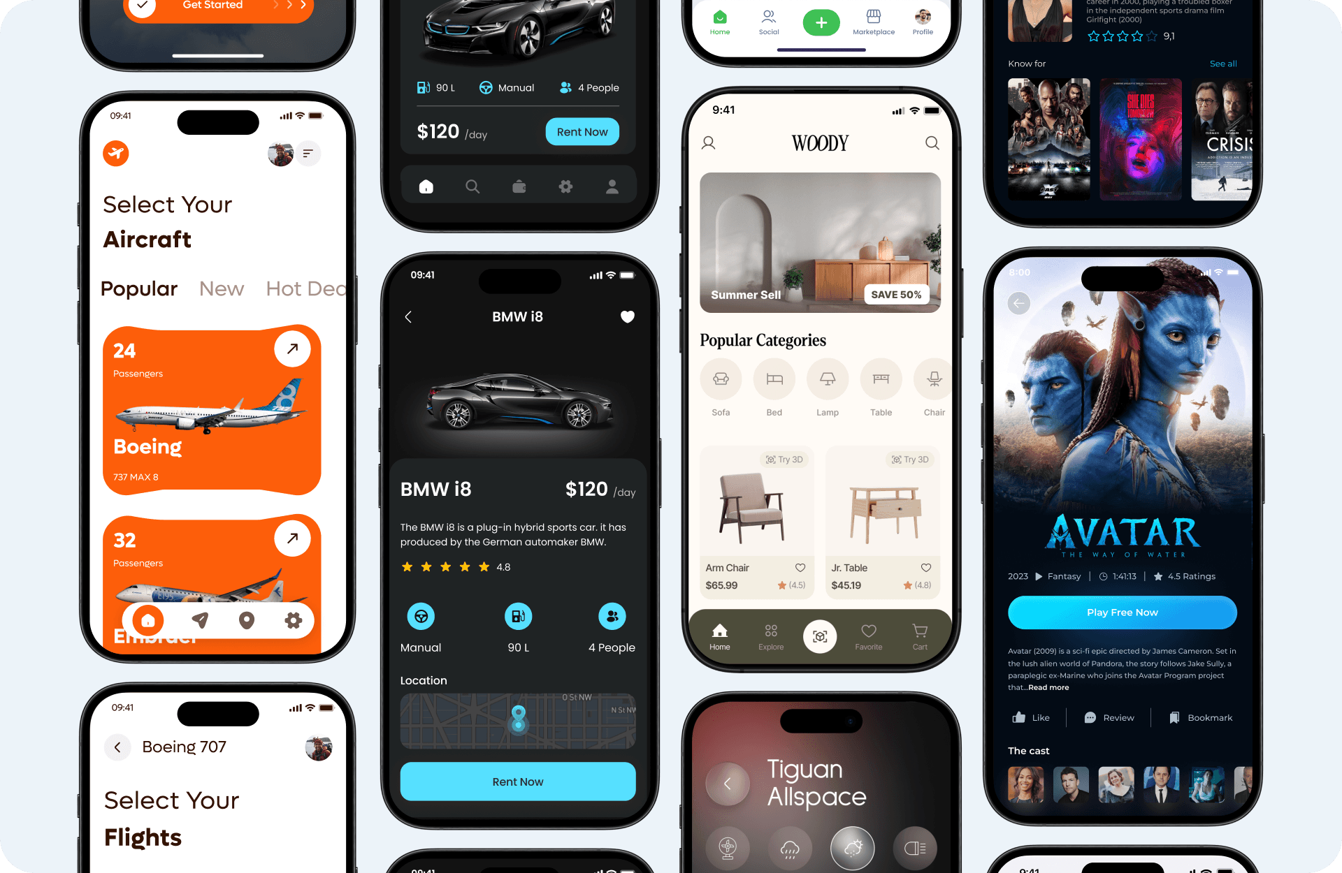 Mobile apps — sample work